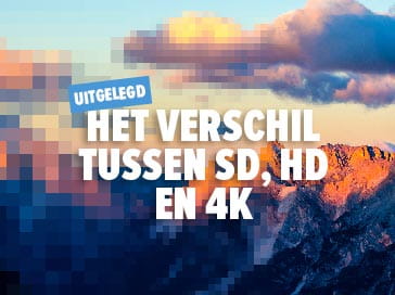 Dit is het verschil tussen SD HD en 4K